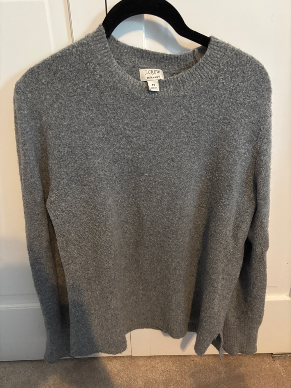 J. Crew Heather Gray Crewneck Sweater